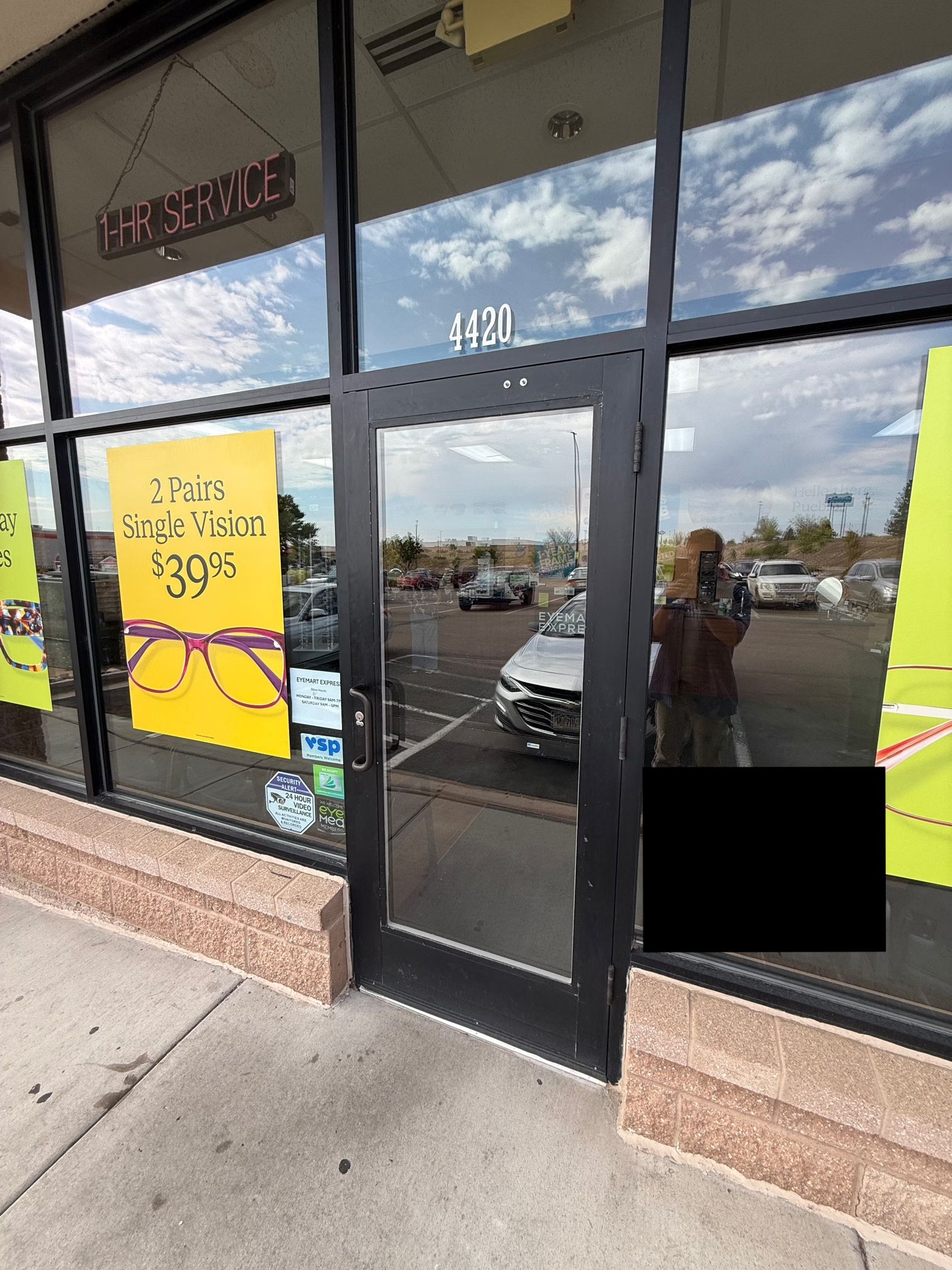 Colorado Springs glass repair before and after